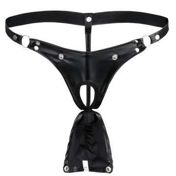 Men's G-string with Detachable Pouch / Rivet Panties with Metal Rings / Male Sexy Underwear - EVE's SECRETS